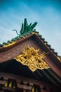 Buddha statues, architectural details of Minh Thanh pagoda, a majestic Buddhist architectural structure in Pleiku city, Gia Lai