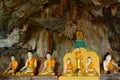 Buddha statues in Bayin Nyi & x28;Begyinni& x29; Cave near Hpa-An, Myanmar