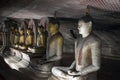 Buddha Statues at Dambulla Rock Temple, Sri Lanka Royalty Free Stock Photo