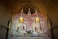 Buddha statues in the Dhammayangyi Temple, Myanmar