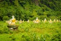 Buddha statues in Hpa-An, Myanmar Royalty Free Stock Photo