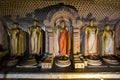 Buddha statues inside Dambulla Cave Temple, Sri Lanka