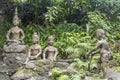 Buddha statues Tar Nim Waterfall Secret Magic Garden Koh Samui