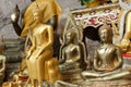 Buddha statues on the tiger cave temple near krabi ,thailand Royalty Free Stock Photo