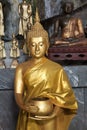 Buddha statues on the tiger cave temple near krabi ,thailand Royalty Free Stock Photo