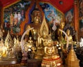 Buddha statues at Wat Phra That Doi Suthep in Chiang Mai, Northern Thailand Royalty Free Stock Photo