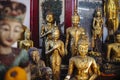 Buddha statues in Wat Phrathat Doi Suthep. Royalty Free Stock Photo