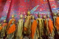 Buddha statues in Wat Xieng Thong in Luang Prabang