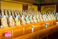 1000 buddha statues at Yakcheonsa Temple, Jeju Island Royalty Free Stock Photo