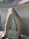 Buddha statues at Zu Lai Buddhist Temple, tourist spot located in the city of Cotia