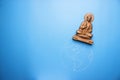 Buddha statuette on the earth Royalty Free Stock Photo