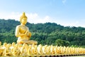 Buddha status at temple, Royalty Free Stock Photo
