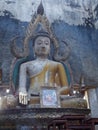 Buddha statute at the deserted temple Royalty Free Stock Photo