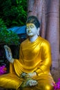 Buddha staue in Darabhirom Forest Monastery Royalty Free Stock Photo