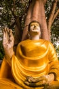 Buddha staue in Darabhirom Forest Monastery Royalty Free Stock Photo