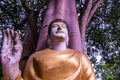 Buddha staue in Darabhirom Forest Monastery Royalty Free Stock Photo