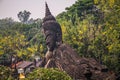 Buddha stone statue, Buddha Park, Vientiane, Laos