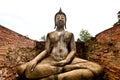 Buddha in sukothai Thailand Royalty Free Stock Photo