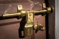 Buddha symbol metallic door lock bolt hasp.