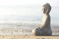 Buddha temple of meditation and relaxation on the beach Royalty Free Stock Photo