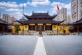 The  Buddha Temple in Shanghai Royalty Free Stock Photo