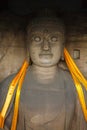 Buddha in temple in Tianlong Mountain Royalty Free Stock Photo