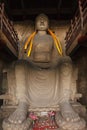 Buddha in temple in Tianlong Mountain Royalty Free Stock Photo