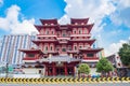 Buddha Tooth Relic Temple and Museum in Chinatown of Singapore. landmark and popular for tourist attractions. Southeast Asia