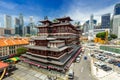 Buddha tooth relic temple Singapore Royalty Free Stock Photo