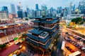 Buddha Toothe Relic Temple in Chinatown with Singapore Royalty Free Stock Photo