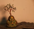 Buddha under the wire green tree ,meditation, peace, tranquility, harmony, namaste