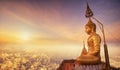 Buddha in Wat Tham Seua (Tiger Cave), Krabi, Thailand Royalty Free Stock Photo