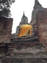 buddha Wat Yai Chaimongkol Ayutthaya Thailand Royalty Free Stock Photo