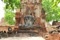 Buddha at Watmahathat Temple in Ayudhaya, Thailand