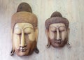 Buddha wood carvings