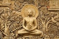 Buddha wooden carving Royalty Free Stock Photo