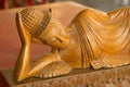 Buddha wooden carving. Thai style wooden carving Royalty Free Stock Photo