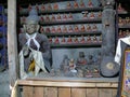 Buddhas statues in gompa of Bhraka village, Nepal Royalty Free Stock Photo