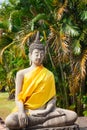 Buddhas at the temple of Wat Yai Chai Mongkol in Ayutthaya,Thailand Royalty Free Stock Photo