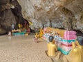 Buddhas in Tham Xang cave, Laos Royalty Free Stock Photo
