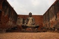Ancient Temple With Buddha Statue And Brick Walls Royalty Free Stock Photo