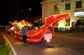 Buddhish devotees and floats at wesak procession Royalty Free Stock Photo