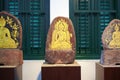 Buddhism art on stone Royalty Free Stock Photo