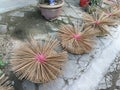 Buddhism Asia Central Vietnam Hue Tour Joss Sticks Incense Making Workshop for praying and offerings Royalty Free Stock Photo