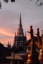 Buddhism Religion Golden Temple Image Sough-East Asian Praying Statue Royalty Free Stock Photo