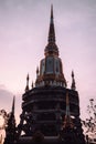 Buddhism Religion Golden Temple Image Sough-East Asian Praying Statue Royalty Free Stock Photo