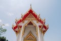 Buddhism Religion Golden Temple Image Sough-East Asian Praying Statue Royalty Free Stock Photo