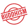 Buddhism rubber stamp Royalty Free Stock Photo