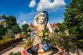 The Buddhist angel shaped fountain