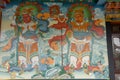 Buddhist artwork at the monastic zone of Lumbini on Nepal